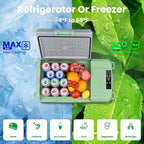 BODEGACOOLER 12 Volt Car Refrigerator, 18 Quart Portable Freezer, Car Fridge -4℉-68℉, Compressor Electric Cooler 12/24V DC100-240 Volt AC for Outdoor RV Camping Travel Vehicles Home Use