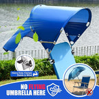 Universal Chair Umbrella Canopy, UPF 50+ Chair Sun Shade Attachment with Adjustable Clamp Fits Most Brands’ Beach, Camping, Lawn, Wheelchair, Tanning, Zero Gravity, Lounge, Fishing Chairs, 2 Pack