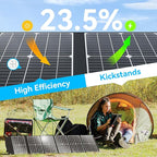 100W Portable Solar Panel Extremely Lightweight Compact Foldable with USB QC3.0, Type-C PD3.0, Anderson and XT60 DC 20V for Camping Power Station, Solar Generators, Cell Phones
