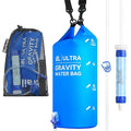 8L Camping Water Filtration System, Protable Gravity Water Filter System Survival for Camping Hiking Backpacking and Emergency Preparedness, 2-Gal Bag, BPA-Free