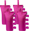 Joramoy Heavy Duty Canopy Weight Bags(120LBS) for Pop up Canopy Tent, Leg Canopy Weights Sand Bags for Instant Outdoor Sun Shelter Canopy/Patio Umbrella,Set of 4, Pink(Without Sand)