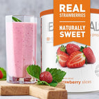 Emergency Essentials, Freeze-Dried Strawberry Slices, Bulk Freeze-Dried Fruit, 30-Year Shelf Life, 6.4-oz. Large Can