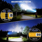 Rechargeable Flashlights High Lumens - Super Bright Small Pocket Magnetic Flashlight, 8 Modes LED Tactical Flash Light, Dual Button Powerful Work Light for Car,Home,Camping,Emergency (1, Yellow Gold)