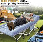 Oversize Camping Cots XXL Sleeping Cots with Comfortable Mattress Extra Width Camping Bed for Adults Cot With Carry Bag for Adults Portable Folding Cots Nap Office Indoor Vacation Easy to Set Up