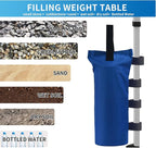 Joramoy Heavy Duty Canopy Weight Bags(120LBS) for Pop up Tent, Leg Canopy Weights Sand Bags for Instant Outdoor Sun Shelter Patio Umbrella,Set of 4, Blue(Without Sand)