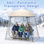 Sports Tent,Waterproof Sport Tents Shelter Fits 2-4 Persons, Portable Clear Bubble Tent for Sports Watching,Camping and Outdoor Activities