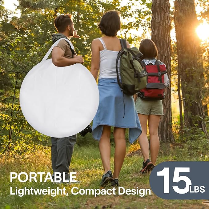Alvantor Pop Up Screen House Gazebo with Mosquito Netting, Instant UV Resistant Sun Shelter for Patio & Backyard, Portable Canopy Tent for 2-10 Person