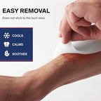 Hydrogel Burn Dressings with Tea Tree Oil - 4x4" Sterile Non-Stick Burn Pads - Emergency First Aid for Instant Cooling, Soothing & Relief - 5 Pack