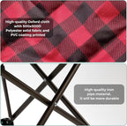 SUNNYFEEL Oversized Folding Camping Chair 800 LBS Heavy Duty for Big Tall People Red Padded Portable Collapsible Chairs with Armrest Cup Holder & Pocket for Outdoor Travel Picnic Camp Sports