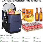 Insulated Cooler Backpack Outdoor - Leak Proof Backpack Cooler 30 Cans, Waterproof Lightweight Cooler Bag for 12h Hot/Cold Retention - Soft Cooler for Travel, Camping, Beach, Lunch