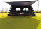 KTT Extra Large Tent 12 Person(A),Awning Family Cabin Tents,2 Rooms,4 Doors and 4 Windows with Mesh,Straight Wall,Waterproof,Double Layer,Big Tent for Outdoor,Picnic,Camping,Family Gathering。