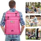 Cooler Backpack, 30 Can Backpack Cooler 4-Sided Cold Retention Technology, Lightweight & Hands-Free for Beach, Camping