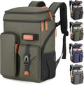 Insulated Cooler Backpack,33/45 Cans Multifunctional Double Deck Leakproof Cooler Bag with Sternum Strap,Large Capacity Lightweight Travel Camping Beach Backpack