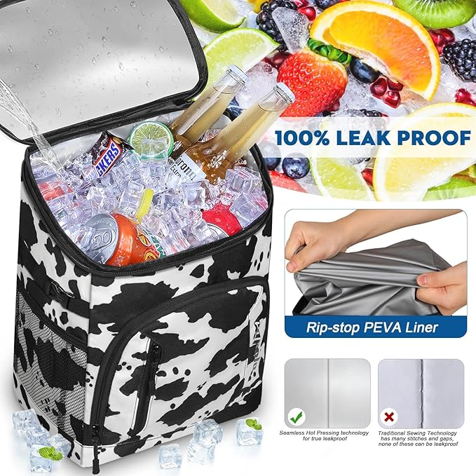 Capolo Cooler Backpack for Men Women Insulated Backpack Cooler Leak Proof Thermal Bag Beverage Soft Cooler Bag Lunch Backpack for Camping 30/45 Cans