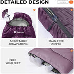 Sleeping Bag for Adults Warm Weather, Compact Lightweight Backpacking Sleeping Bag with Compression Sack, Camping Essentials Gear for Hiking Travel Climbing Outdoor & Indoor Use