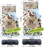 Personalized Toddler Nap Mats for Preschool, Custom Name Kids Sleeping Bag for Daycare, Roll Up Sleeping Mat with Removable Pillow and Soft Dot Minky Blanke for Boys Camping Travel