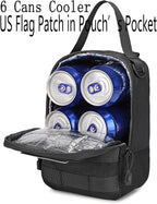 ATBP Tactical Soft Cooler Sholder Bag for Militray Backpack 6 Cans Insulated Cooler Molle Pouch for Picnic, Beach, Work, Trip, Camping