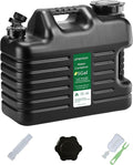 5 Gallon Water Jug, Thickened Water Storage Overlanding Gear Containers, Camping Essential Truly Leak-Proof Black Water Tank,BPA Free Portable Emergency Water Can for Outdoors and Hiking