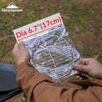 CAMPINGMOON Round Roasting Baking Steaming Cooling Rack Cooking Grid Grill Stainless Steel Fits for Dutch Oven (Diameter φ6.7inch, W17)