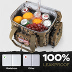 Maelstrom Tactical Lunch Box, 23 L Insulated Lunch Bag for Men, Expandable Double Deck Lunch Cooler Bag,Large Leakproof Soft Lunch Tote with Detachable MOLLE Bags, for Adult Women Work,Picnic