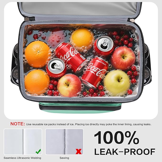 Large 52cans Waterproof Insulated Cooler Backpack for Men & Women, Leak Proof Backpack Cooler, Soft, 8Gal
