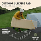 Self-Inflating Camping Sleeping Pad – 3.15" Wandermate Memory Foam Air Mattress for Backpacking, Car Camping & Tents, Compact and Durable