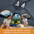 ADSMART Instant Tents for Camping 2/3/4/5 Person Tent Waterproof Easy Setup Sets Up Backpacking Tents with Carry Bag for Outdoor Hiking