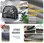 Bike Tent Outdoor Storage Shed, with Rain Cover,Waterproof Zipper,Waterproof Anti-UV 210D Oxford Fabric,Outside Bicycle Storage Shelter Fits for 2-3 Bikes,Motorcycle,Mower,Garden Tools,79"x32"x67"
