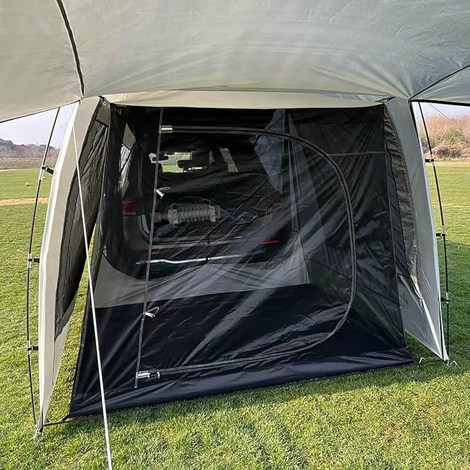 Tailgate Shade Awning Tent, Family Camping Tent Car Tents for Campers Car Camping SUV Rear Tent for SUV Tent Hatchback Minivan Sedan Camping Car Awning Sun Shelter Outdoor Supplies