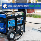 DuroMax XP12000HX 12,000-Watt Dual Fuel Portable Generator - Gas & Propane, Electric Start, Whole Home Power Backup, Transfer Switch Ready, RV & Emergency Ready