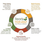 Ready Harvest Dehydrated Quick Oats Whole Foods for Emergency Food Storage, Camping Supplies, and Survival Kits | Sealed Fresh in #10 Can | 20 Year Shelf Life | 1 Can