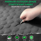 Self Inflating Sleeping Pad with Electric Pump, 3.15" Ultra-Thick Memory Foam Camping Sleeping Mat with Pillow, 9.5 R-Value Insulated Camping Pad Mattress for Travel Car Tent (Grey-4Inches)