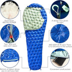 Ultralight Down Sleeping Bag for Adults, 1.92lbs 32-55F 650 Fill Down, Lightweight Compact Mummy Backpacking Sleeping Bag for Outdoor Camping and Hiking, Compressible -MFH500