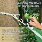 Yard Hammock Clover Green Portable Hammocks with Tree Straps 114" x 54"