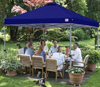 MASTERCANOPY Durable Pop-up Canopy Tent with Roller Bag (10x10, Dark Blue)
