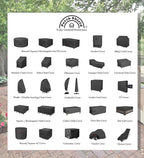 Porch Shield 50W x 24D x 46H inch Premium Gas Grill Cover Up to 48 inch, Waterproof and Fade Resistant 600D BBQ Covers for Weber, Brinkmann, Char-Broil and More, Black