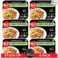 KJ Poultry Kosher Ready Meals - Turkey Shwarma, MRE Meat Meals Ready to Eat, Gluten Free, Halal, (6 Pack) Prepared Entree Fully Cooked, Shelf Stable Microwave Dinner, Travel, Military, Camping