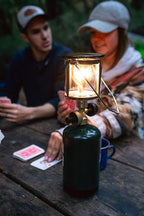 Stansport Propane Mantel Lantern – Outdoor Light with Adjustable Brightness, Carry Handle, Ventilated Hood, High-Output, Portable, for Emergency, Backpacking, Camping – Mantels Included