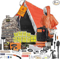 48 Hour Survival Kit - 228 Pieces Survival Gear and Supplies, 45L Go Bag Emergency Backpack, First Aid, Water Filter, Food, Tools, Tent, Camping Essentials, Emergency Preparedness - The Solo