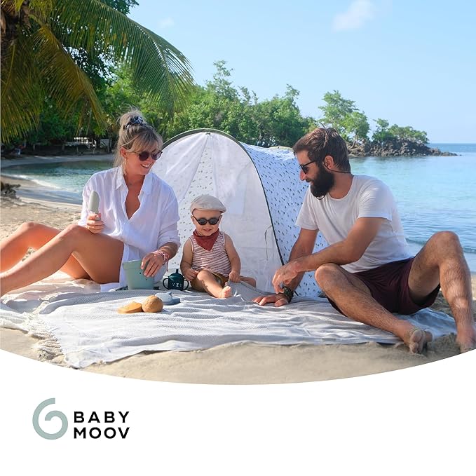 Babymoov Anti-UV Provence Baby Tent UPF 50+ Sun Protection with Pop Up System for Easy Use & Transport (Summer 2025 Edition)