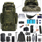 Hiking Backpack for Men 70L/100L Camping Backpack Military Rucksack Molle 3 Days Assault Pack for Climbing | Camping Backpack, 3 Days Assault Pack, for Climbing
