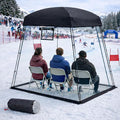 Sports Tent, Portable Sports Tent Shelter Fits 2-4 Persons,6.3FT Height Clear Bubble Tents for Sports Games and Camping,Providing Shelter from Wind and Rain (Black)