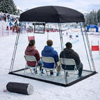 Sports Tent, Portable Sports Tent Shelter Fits 2-4 Persons,6.3FT Height Clear Bubble Tents for Sports Games and Camping,Providing Shelter from Wind and Rain (Black)