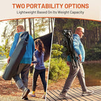 TIMBER RIDGE Oversized Heated Camping Chair with Lumbar Support, Portable Folding High Back Chair Heavy Duty for Adults Supports 450 LBS for Outdoor Camping, Lawn, 2 Pack
