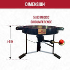 FIREDISC 215 Limited Edition Ultra Portable Tabletop Propane Cooker in Jet Black TCGFD215B, 16.5-in. Plow Disc Camping Stove is an Ideal Portable Stove, Tailgate Grill, Propane Outdoor Cooking