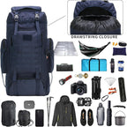 Hiking Backpack for Men 70L/100L Camping Backpack Military Rucksack Molle 3 Days Assault Pack for Climbing | Camping Backpack, 3 Days Assault Pack, for Climbing