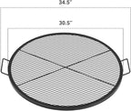 Stanbroil Heavy Duty X-Marks Fire Pit Cooking Grill Grates with Support X Wire - Outdoor Round BBQ Campfire Grill Grid - Camping Cookware, 30 Inch