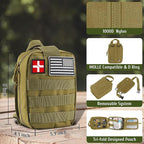 Survival Kits, 170 PCS First Aid Kit/Trauma Kit with Essential Survival Gear Emergency Medical Supplies for Hiking Camping Backpacking Outdoor Adventure, Gifts for Him Dad Men Christmas