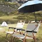 UPF 50+ UV Protection Beach Umbrella with Adjustable Universal Clamp