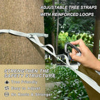 Coffee Packable Camping Hammocks Double Hammocks with Travel Bag 114" x 54"